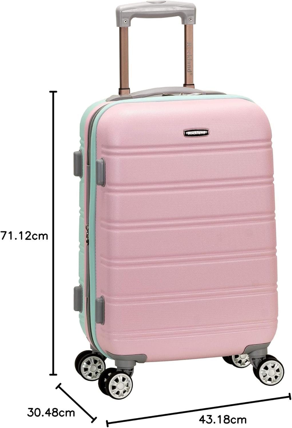 Rockland Escape 4-delige softside rechtopstaande bagageset