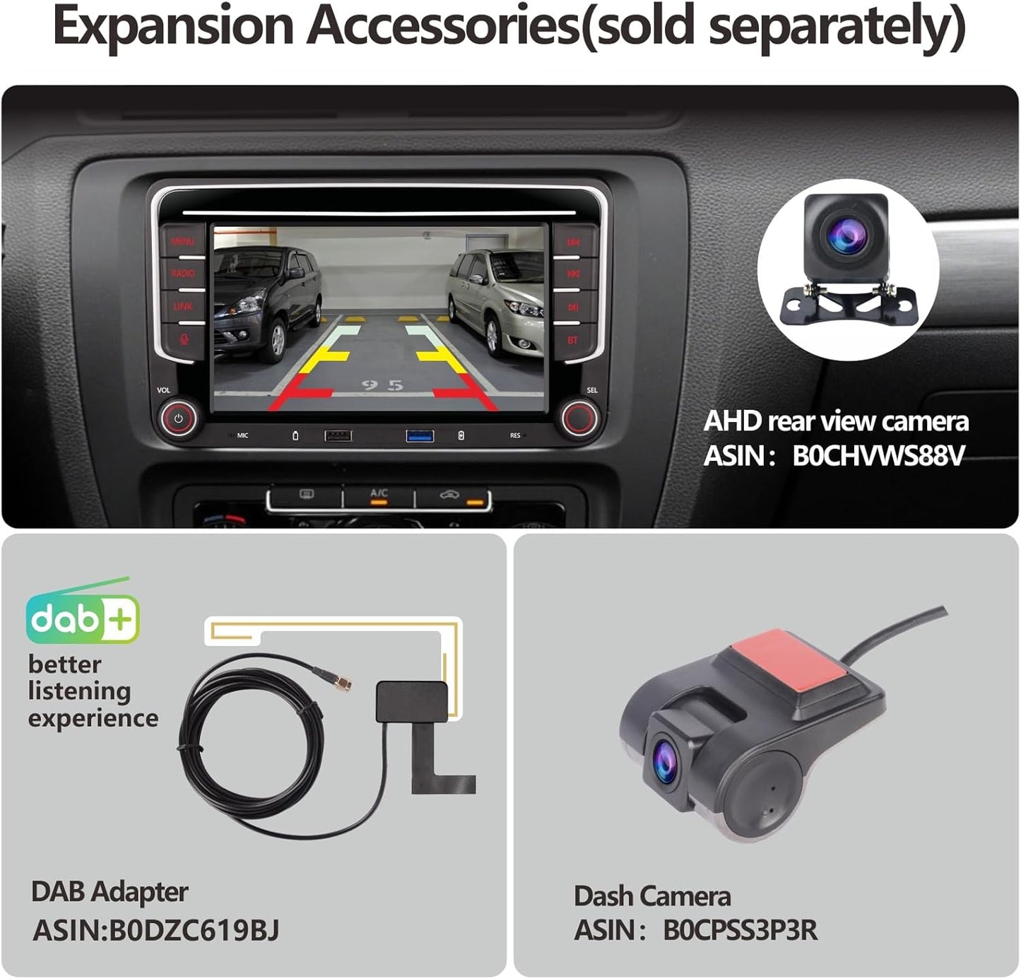 Autoradio – Auto Stereo – Auto Radio – Auto Audio Ontvanger – Multimedia Systeem – 7 Inch HD Touchscreen – Apple CarPlay & Android Auto Compatibel
