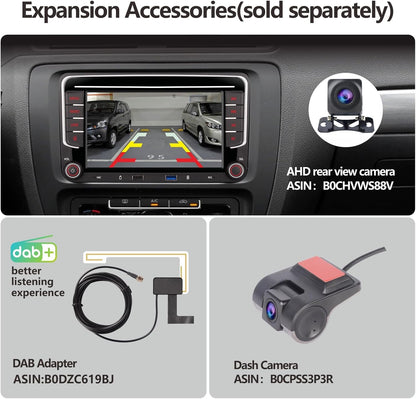 Autoradio – Auto Stereo – Auto Radio – Auto Audio Ontvanger – Multimedia Systeem – 7 Inch HD Touchscreen – Apple CarPlay & Android Auto Compatibel