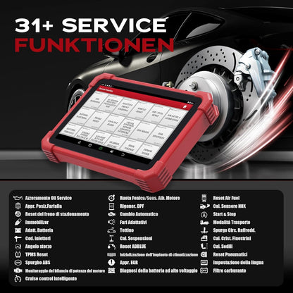 OBD2 Diagnoseapparaat – Auto Diagnosetool – Foutcode Lezer – Service Reset Apparaat – Actieve Tester – Diagnostiek op OE-niveau – 31+ Reset- en Servicefuncties