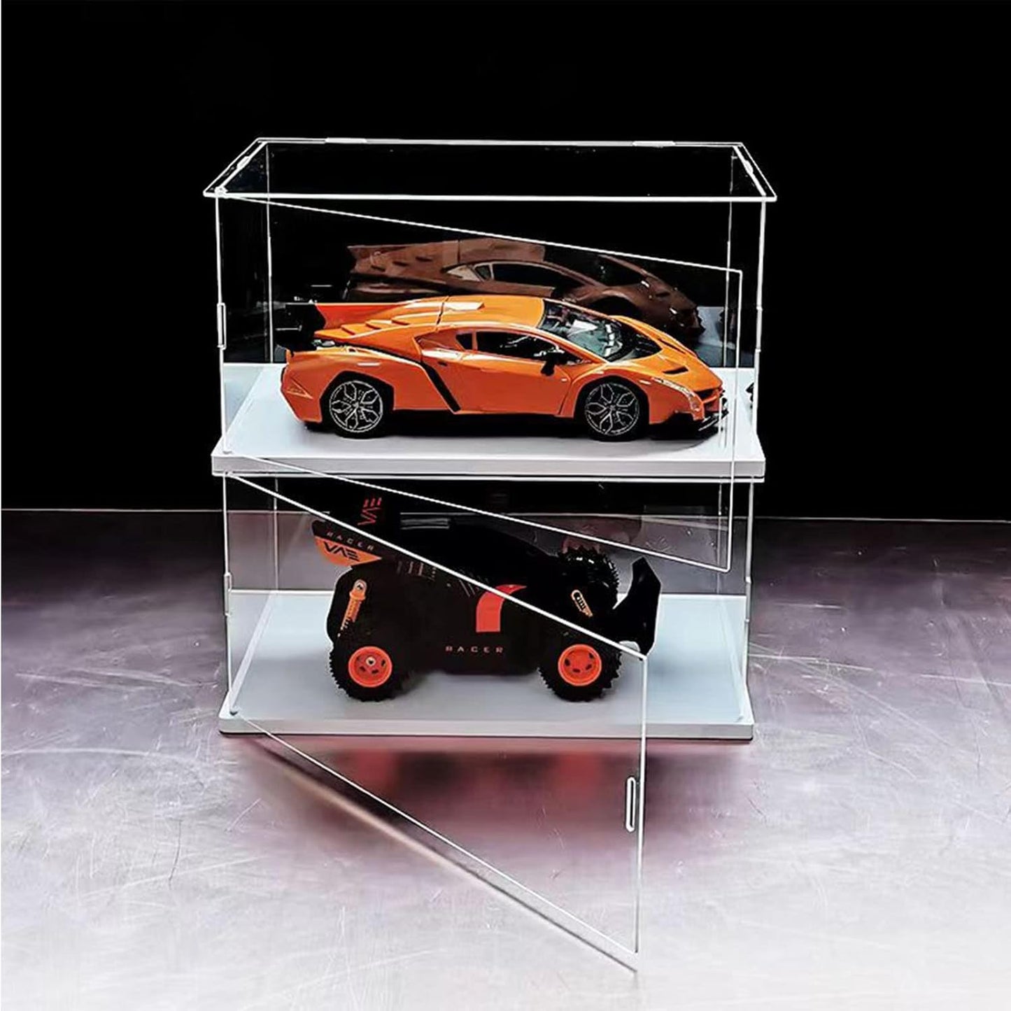Acryl Displaycase – Vitrine – Showcase – Displaybox – Toonbankvitrine – 55 x 33 x 30 cm – Stofwerend Helder Acryl Met Witte Basis