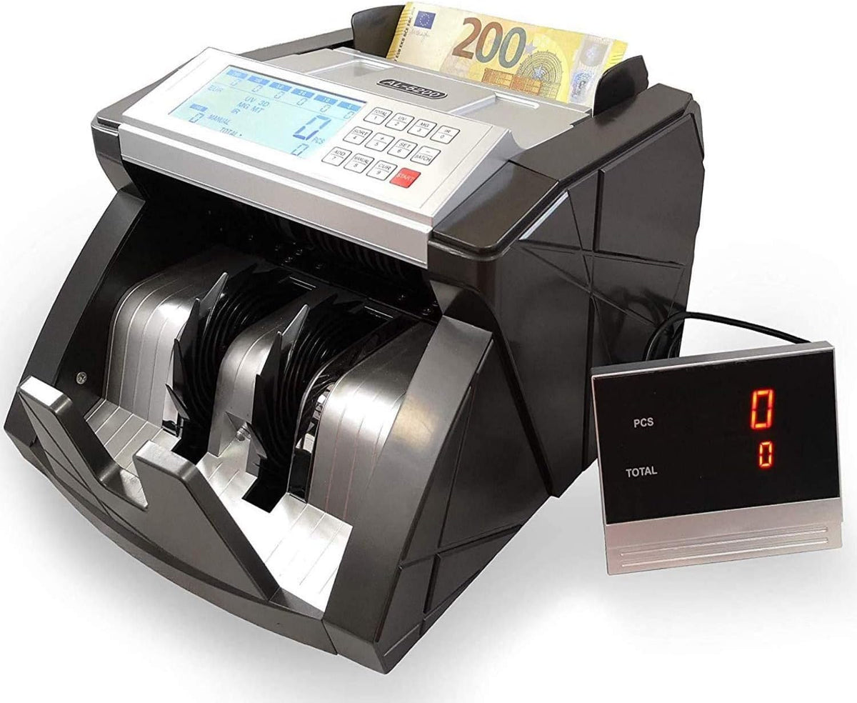 Bankbiljetteller geldtelmachine bankbiljettenteller teller geldteller geldteller bankbiljettencontrole herkent alle nieuwe 100 en 200 EUR
