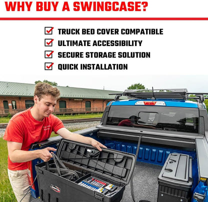 UNDERCOVER SwingCase Truck Bed Opbergdoos | SC104D | Past 2019-2023 Chevy/GMC Silverado/Sierra 1500 Drivers Side