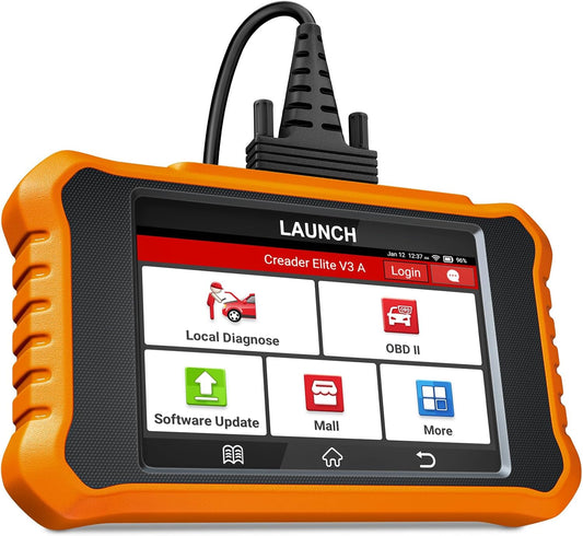 LAUNCH X431 Creader Elite 2.0 OBD2 Kenmerkend Apparaat voor VW/voor Skoda,Volledig Systeem Bidirectionele Scanner, 50+ Reset-Functie, ECU-Codering Auto VIN