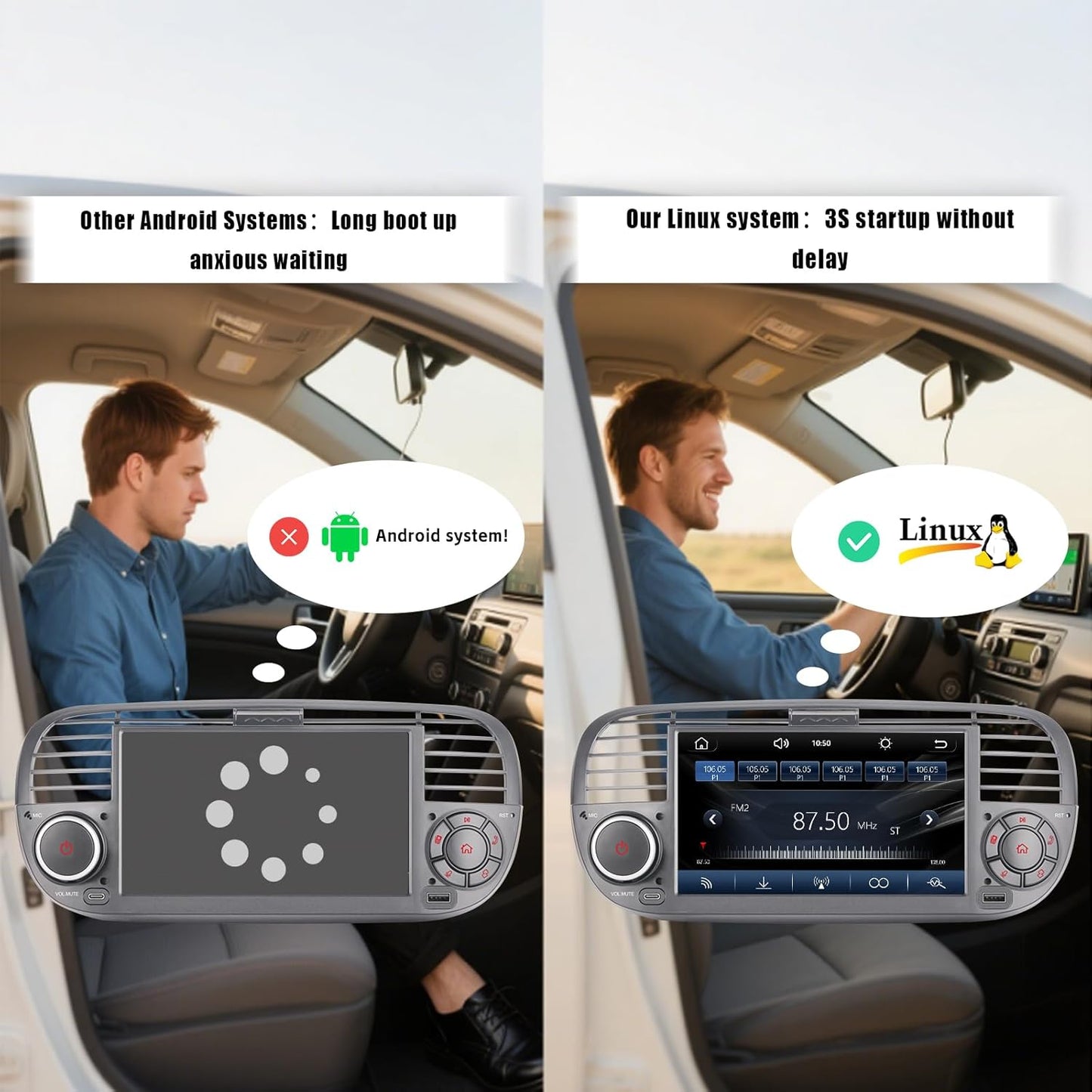 Autoradio – Auto Radio – 1-DIN Radio – 2-DIN Autoradio – Multimedia Radio – Touchscreen – Draadloos CarPlay & Android Auto