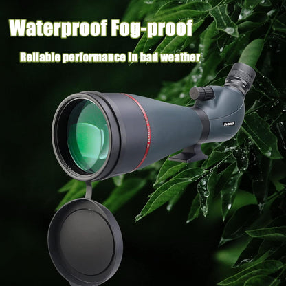 Svbony SV406 Spotting Scope Dubbele Focus 20-75x100, HD Waterdichte Mistbestendige Vogelspotkijker Scope voor Dieren In Het Wild, Landschap, Astronomie, Doelschieten