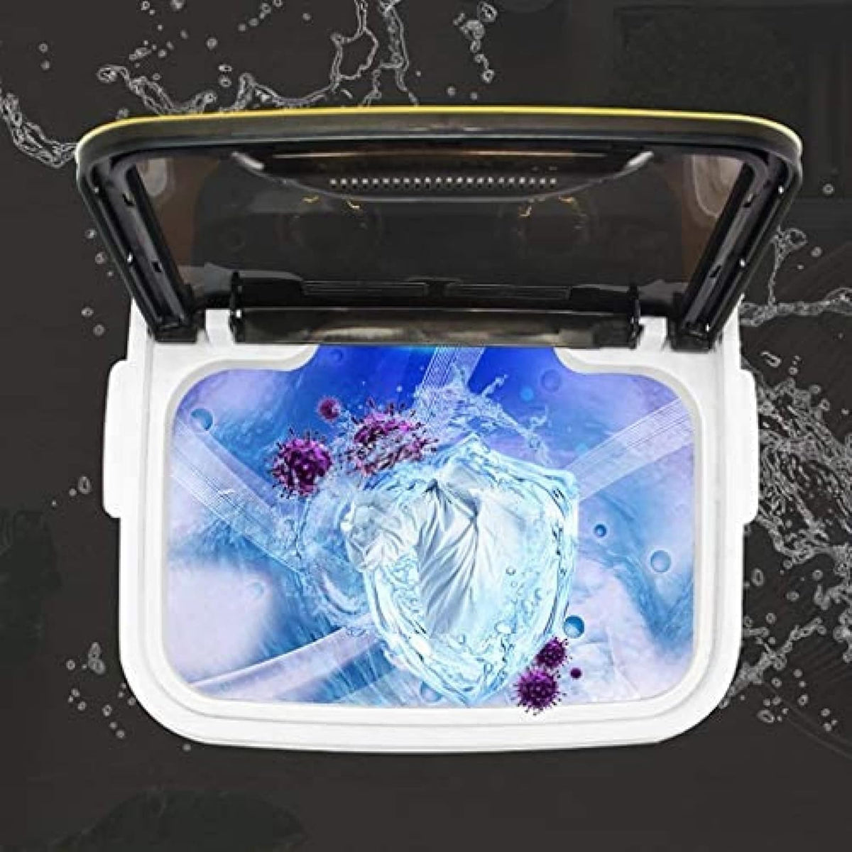 Miniwasmachine – Kleine Wasmachine – Studenten Wasmachine – Camping Wasmachine – Compacte Wasmachine – 3 kg Wascapaciteit – Antibacteriële UV-Lamp