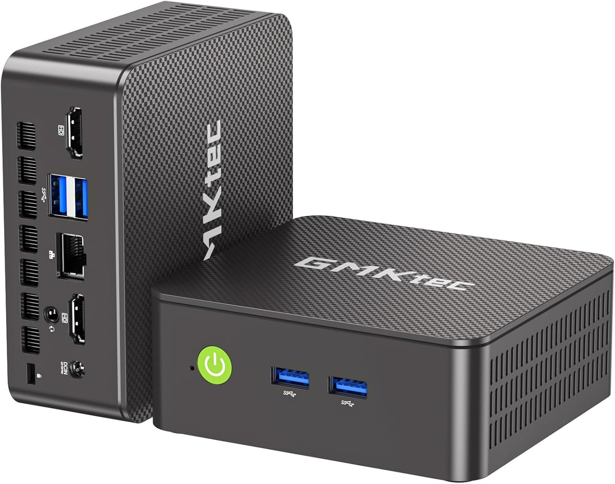 GMKtec Mini PC, G3 PRO Intel Core i3-10110U (Beats 4300U/N150), 16GB DDR4 RAM (Dual Channel) 512GB PCIe M.2 SSD, Desktop Computer 4K Dual HDMI/USB3.2/WiFi 6/BT5.2/2.5GbE for Office, Business
