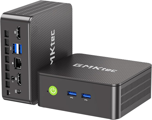 GMKtec Mini PC, G3 PRO Intel Core i3-10110U (Beats 4300U/N150), 16GB DDR4 RAM (Dual Channel) 512GB PCIe M.2 SSD, Desktop Computer 4K Dual HDMI/USB3.2/WiFi 6/BT5.2/2.5GbE for Office, Business