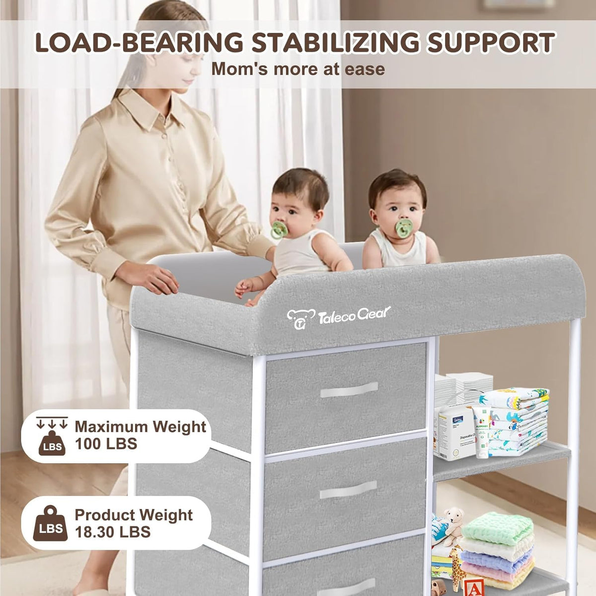 Opvouwbare babycommode