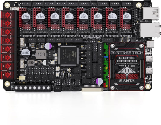 BIGTREETECH Manta M8P V2.0 Geïntegreerde besturingskaart 32Bit met Klipper en CB1, hoge snelheid 3D-printer stille moederbord, compatibel met TMC5160T Plus, TMC5160, TMC2209, TMC2240 Stepper Driver