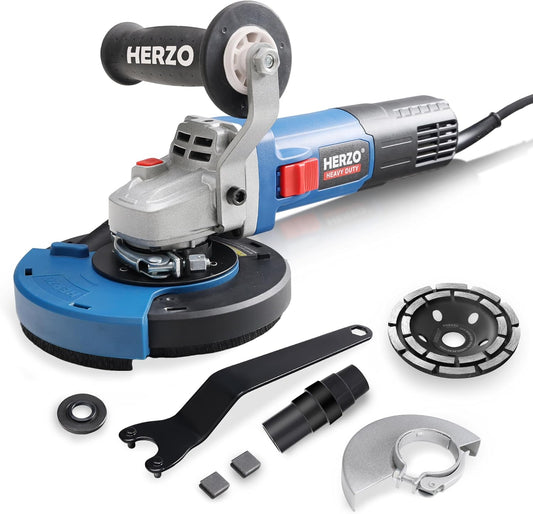 Betonschuurmachine 125 Mm – Betonslijper, Slijpmachine, Diamantslijper, Vloerschuurmachine – 1400 W – Instelbaar Toerental