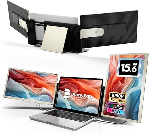 Laptopextender – Laptopschermvergroter – Portable Monitor – Schermuitbreiding – Triple Scherm Extender – 15,6 Inch Full HD IPs – 120% Srgb Kleurruimte