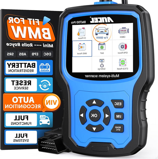 OBD2 Diagnosetool – Auto Diagnose Scanner – Foutcode Uitlezer – CBS Reset Apparaat – Voertuig Diagnostiek – Auto Systemen Diagnostiseren – Gratis Software Updates – Automatische Voertuigherkenning