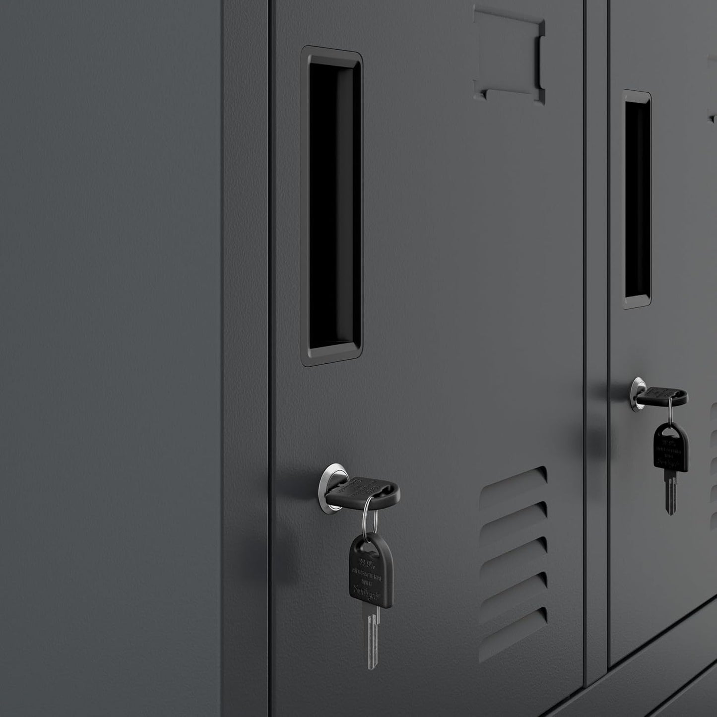 Jan Nowak metal school locker with 8 separate compartments lockable spindle box for school and dressing room with ventilation label holders and locks compact locker cabinet 172 x 56 x 45 cm - QUORE