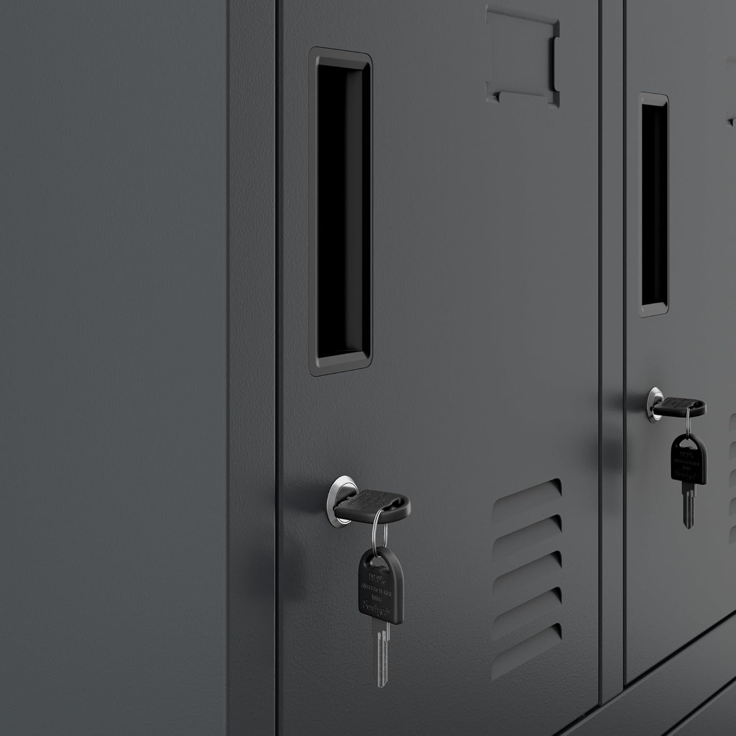 Jan Nowak metal school locker with 8 separate compartments lockable spindle box for school and dressing room with ventilation label holders and locks compact locker cabinet 172 x 56 x 45 cm - QUORE