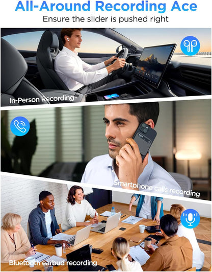 Boya AI Voice Recorder (zwart)