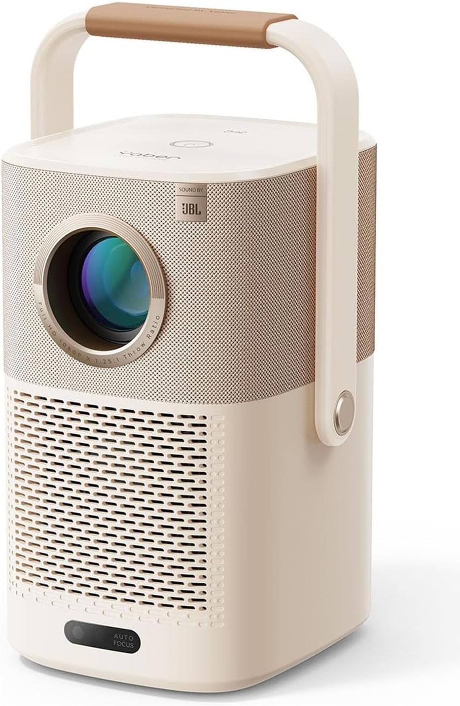 JBL, T2 Draagbare beamer met geluid van JBL, T2, FHD 1080P, native outdoor beamer met 2,5H ingebouwde batterij, autofocus, trapeziumcorrectie, kleine projector, thuisbioscoop, projector voor mobiele