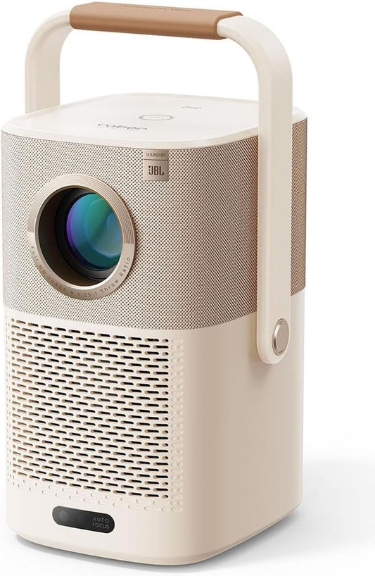 JBL, T2 Draagbare beamer met geluid van JBL, T2, FHD 1080P, native outdoor beamer met 2,5H ingebouwde batterij, autofocus, trapeziumcorrectie, kleine projector, thuisbioscoop, projector voor mobiele