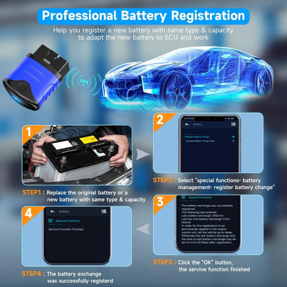 AUTOPHIX OBD2 Blutooth Scanner alle systeem OBD2 Bluetooth Adapter
