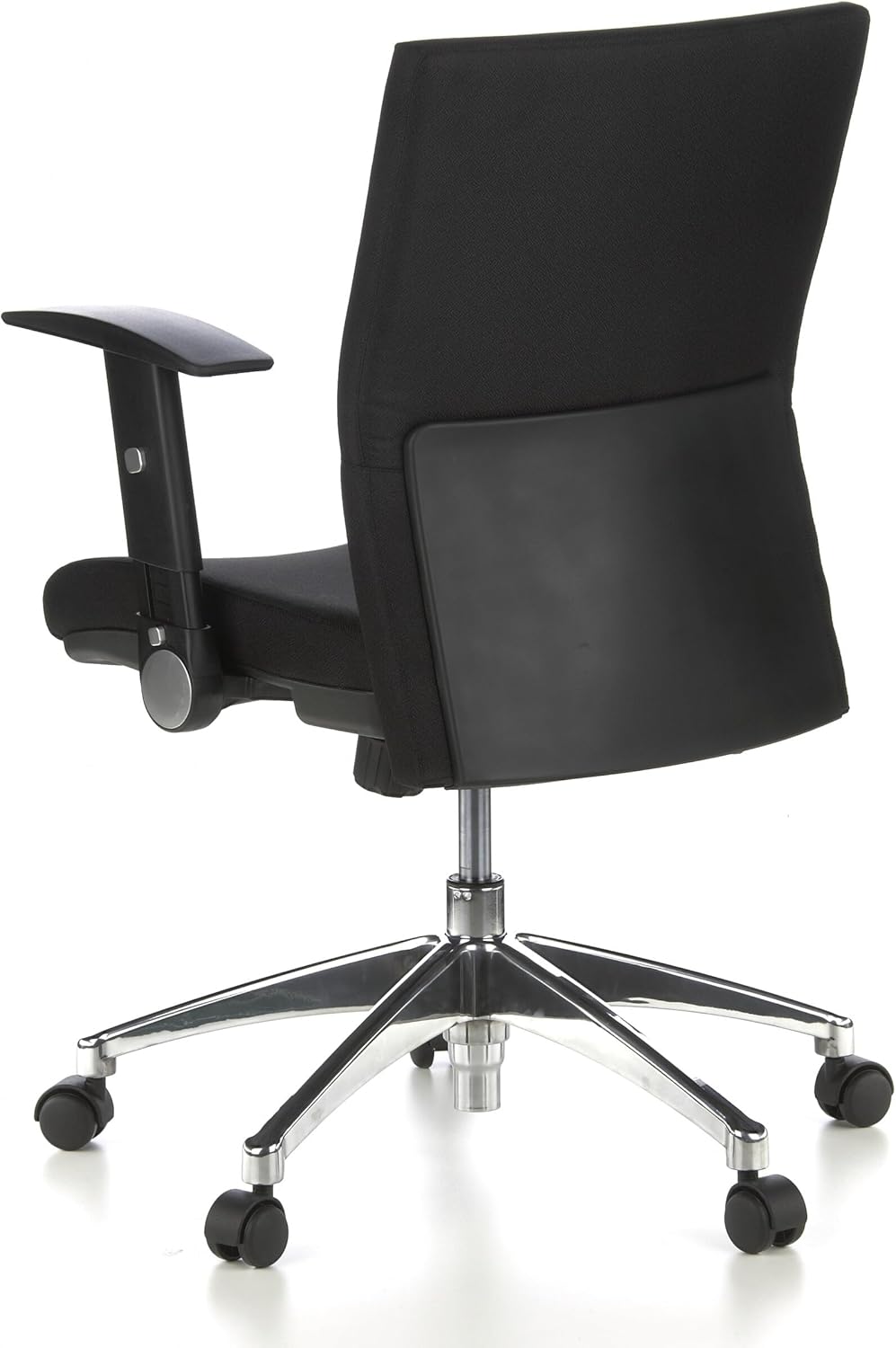 HJH Office Laguna Pro Professionele bureaustoel van stof, zwart, ergonomische draaistoel, inklapbare armleuningen, in hoogte verstelbaar