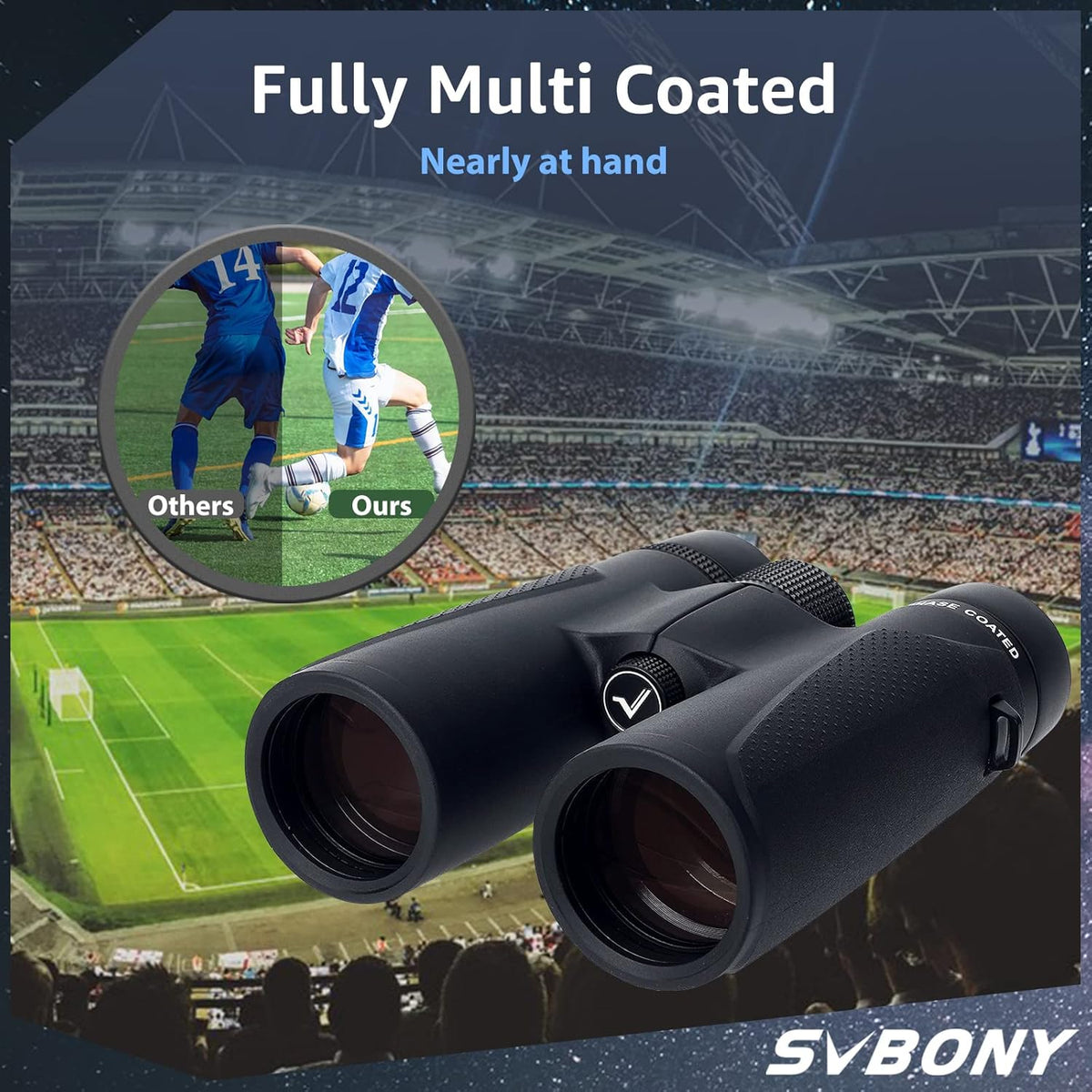 Svbony SV202 ED verrekijker voor Adaults 8x42, High Power Bak4 FMC Compacte Verrekijker, Lichtgewicht voor Vogels kijken, Doelen