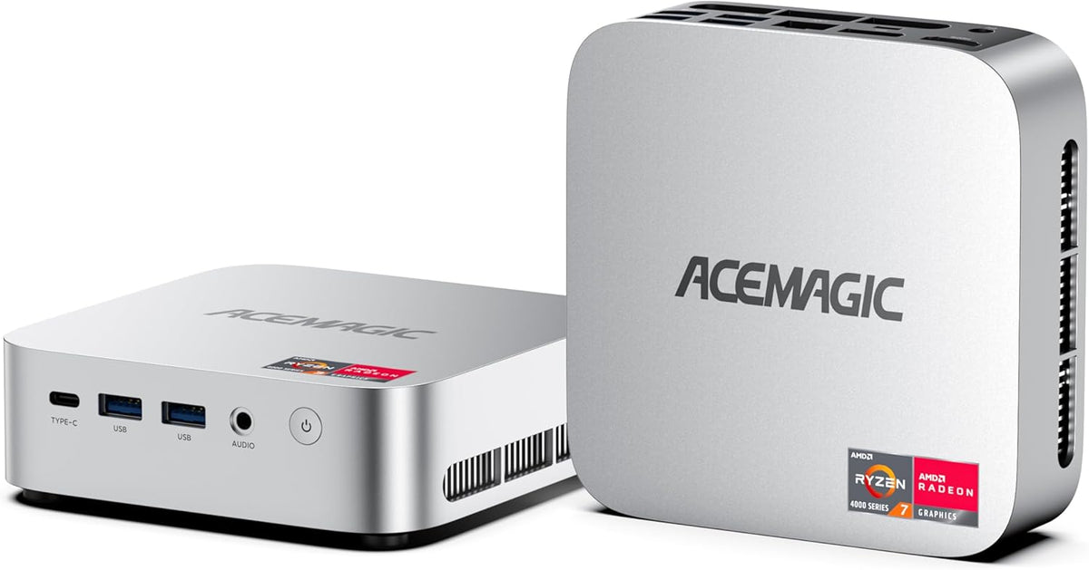 ACEMAGIC M1 Mini-pc, AMD Ryzen 7 6800H (8C/16T, tot 4,7 GHz), 16 GB LPDDR5 (6400MT/s) 512 GB MVME SSD Windows 11 Pro Mini PC met AMD Radeon 680M | 4K Triple Display | Type-C | WiFi 6 | BT5.2