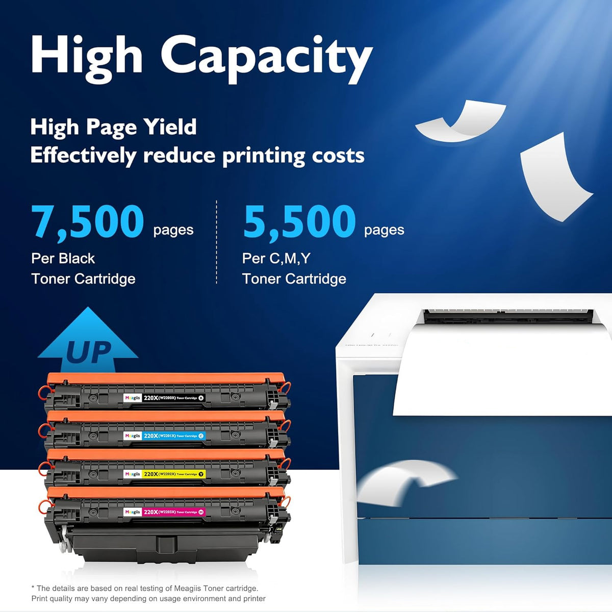220X with chip 7500/5500 pages high performance compatible with HP 220X 220A Toner for HP Color LaserJet Pro MFP 4302fdw 4302dw 4302fdn 4202dw 4202dn W2200X W2201X W2203X (44000) ) pack - QUORE