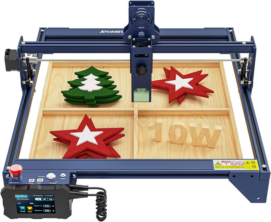 ATOMSTACK A10 PRO lasergraveermachine, 10W lasersnijder, 50W effect hoge precisie CNC-lasersnijden, 0,08 mm laserfocus, 410 x 400 mm groot gebied