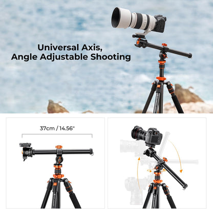 Camerastatief – Fotostatief – Driepoot – Tripod – Videostatief – Verstelbaar van 49 tot 200 cm – Twee-in-één Monopod met 360° Balhoofd