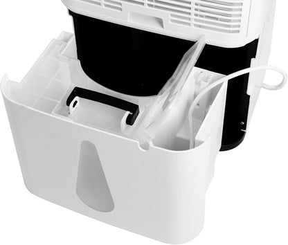 Emerio DH-129238 Luchtontvochtiger met R290, 30 l/dag, auto-stop wanneer vol, kamergrootte tot 60 m², led-display, timer, droogfunctie voor kleding, tegen vocht en schimmel, grote tank van 6 liter