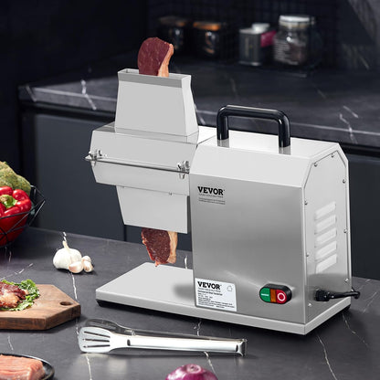 VEVOR Elektrische vleesklopper, vleesmaler, 450 W, met 54 roestvrijstalen messen, professioneel vleeshamer gereedschap, 415 x 170 x 420 mm, voor atomatisch varkensvlees, rundersteakklopper, keukenhulp