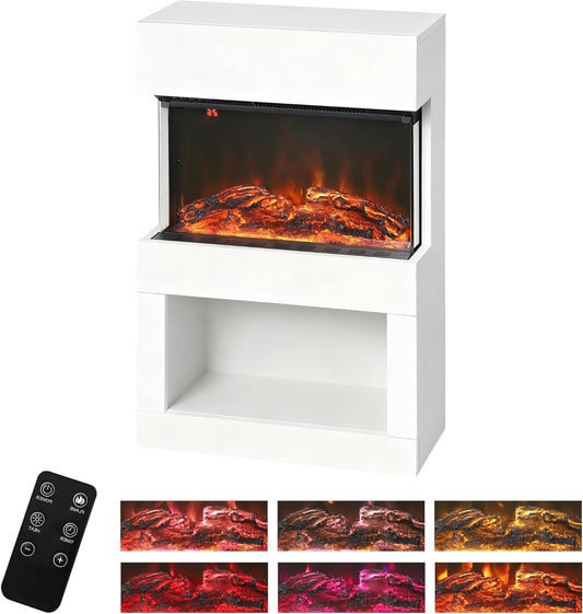 Elektrische Haard – Sfeerkachel – LED Inzethaard – Open Haard – Decoratieve Haard – 1000/2000 Watt Verwarming – Instelbare Thermostaat Met Timer