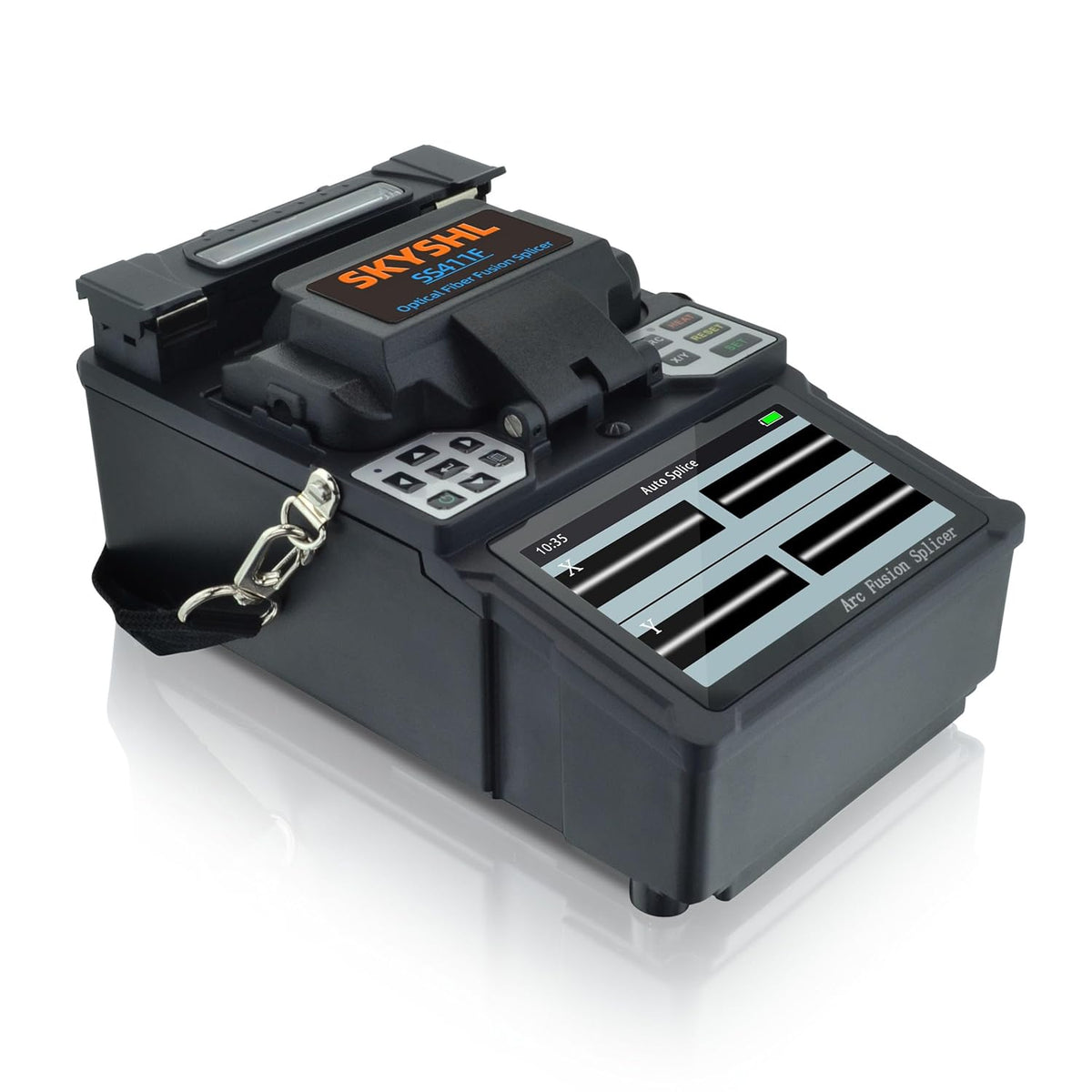 Kernuitlijning Optische Vezellassmachine ARC Glasvezel Lasmachine Mini Glasvezel Lasapparaat Automatische Vezelfusielasmachine 4,3inch Touchscreen Fusion Splicer-SS411F-211