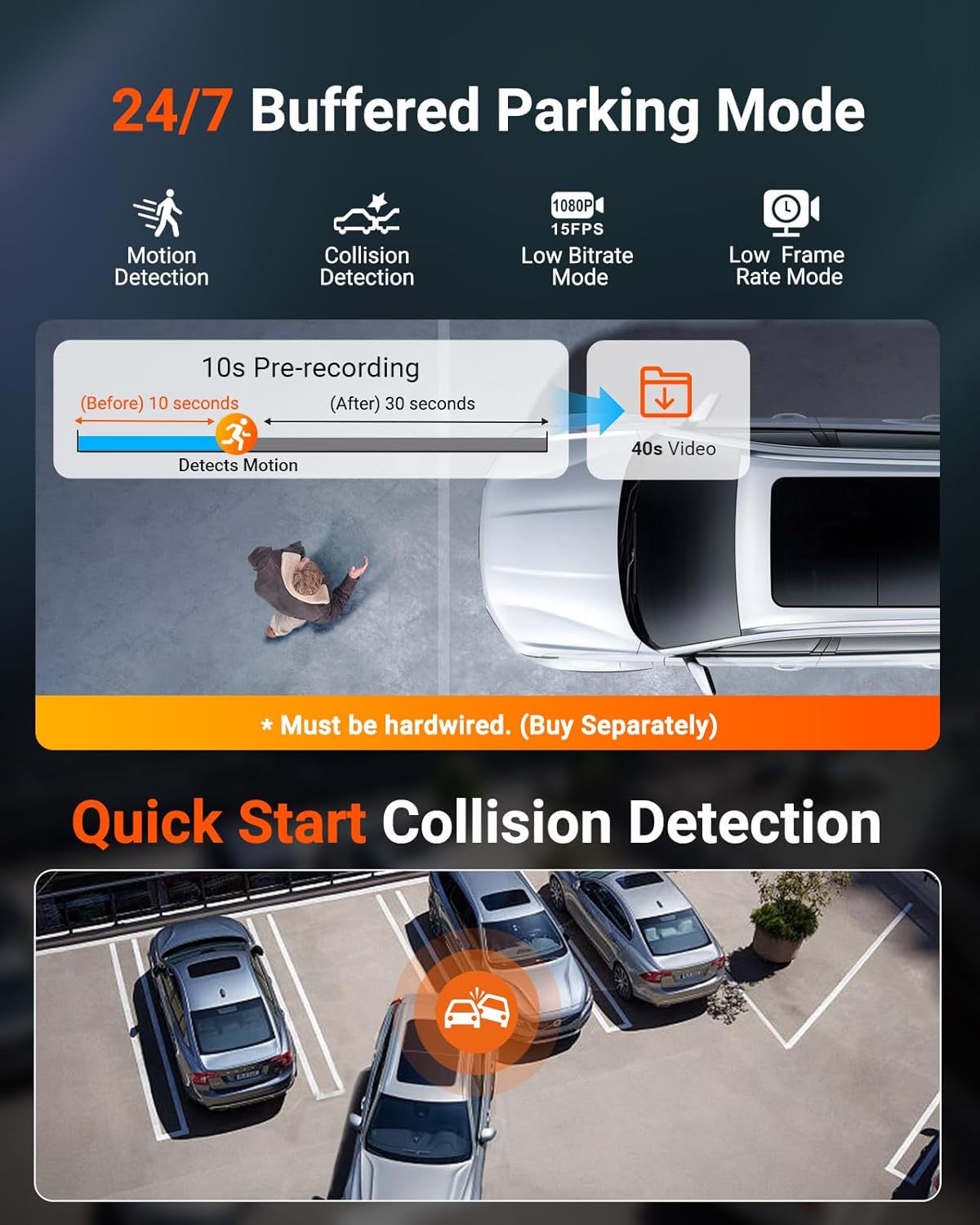 Driekanaals Dashcam – Dashcam Auto – Autocamera – Auto Camera – Voor- En Achtercamera – 2,7K + 2,5K + 2,5K – WiFi, GPS En Infrarood Nachtzicht