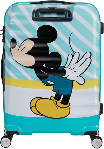 American Tourister Wavebreaker Disney - Spinner , veelkleurig (Mickey Blue Kiss), DISNEY, Spinner M (67 cm - 64 L)