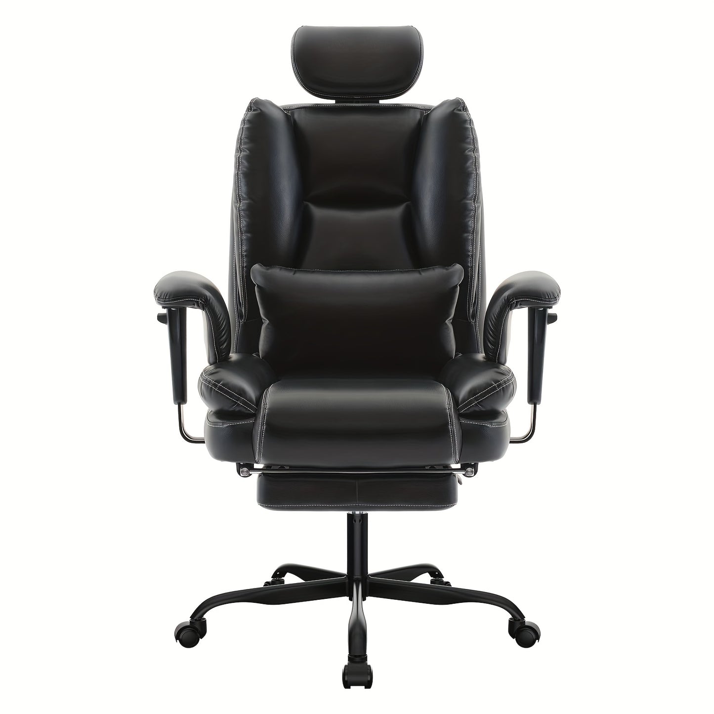 Ergonomische Bureaustoel – Comfortabele Stoel – Computerstoel – Chaise Bureau – Chaise Ergonomique – Max Belastbaarheid 200kg – Verstelbare Hoofdsteun Met Lendensteun – Zwart