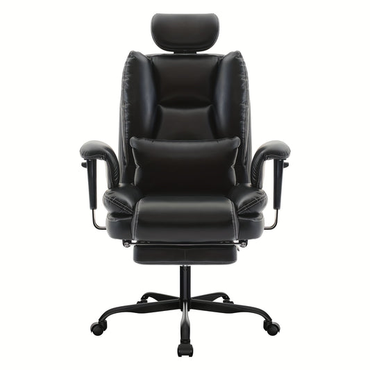 Ergonomische Bureaustoel – Comfortabele Stoel – Computerstoel – Chaise Bureau – Chaise Ergonomique – Max Belastbaarheid 200kg – Verstelbare Hoofdsteun Met Lendensteun – Zwart