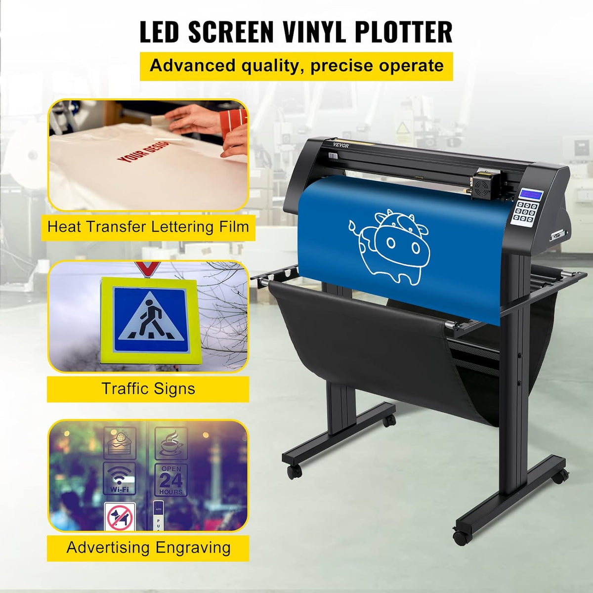 Vinyl Snijplotter – Plottersnijder – Vinylsnijder – Snijmachine – Contoursnijder – 780 Mm Snijbreedte – Optisch Oog Voor Contoursnijden
