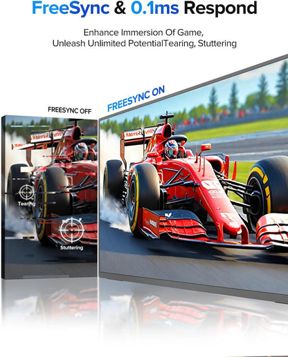 UPERFECT 24,5" 2K 165Hz Touchscreen Draagbare Monitor 2560 * 1440 QHD 100% sRGB IPS Eye Care Scherm met 180° Verstelbare Standaard Mini HDMI USB C voor PC, Laptop, Gameconsole, VESA-compatibel