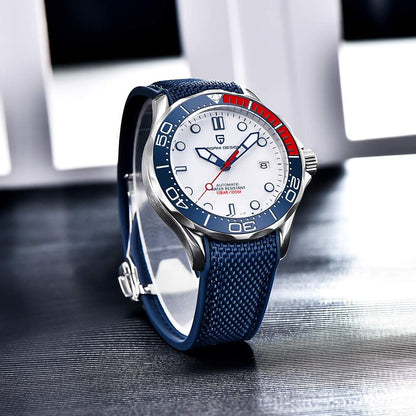 Pagani Design 007-Model Heren Automatische Horloges NH35 Beweging Roterende Keramische Bezel Roestvrij Staal Waterdicht Zelf Windend Polshorloge