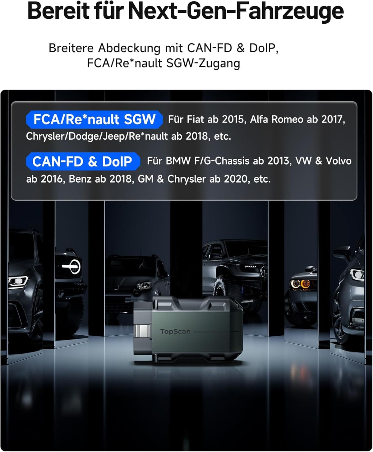 TOPDON TopScan Master OBD2 Scanner Bluetooth, draadloos bidirectioneel auto-diagnostisch hulpmiddel voor iOS en Android, volledige systeemscan voor meer dan 120 merken, meer dan 30 resetfuncties