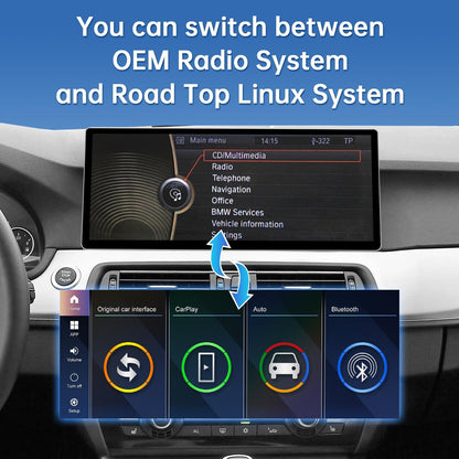 CarPlay Autoradio – Inbouwscherm – Multimedia Systeem – Touchscreen Radio – Draadloze Verbinding – 12,3 Inch IPS Display – Compatibel met CarPlay, Android Auto & MirrorLink