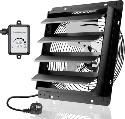 Afvoerluchtventilator – Afzuigventilator, Wandventilator, Raamventilator, Industriële Ventilator – 350 Mm – EC-Motor – Tot 2200 m³/uur – Traploos Regelbaar