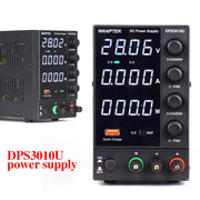 Wanptek - Power supply - Inverter - Adjustable voltage regulator 30V - 10 - 300W - 4-digit white display - For telephone repair - Laboratory bench power supply - Black