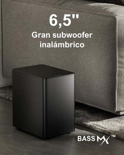 Soundbar Voor TV – TV Soundbar – Soundbarsysteem – Surround Soundbar – Home Cinema Systeem – 7.1 Kanaals Met Dolby Atmos – 460W Met Draadloze Subwoofer En 4 Bekabelde Surround Speakers