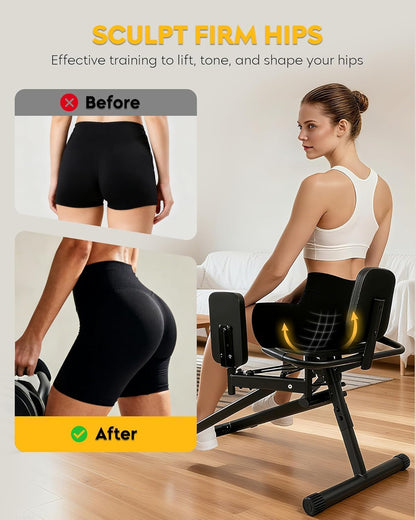 GUUG Adductors Abductor Machine: Ianco Thigh Beentrainingsapparatuur Heupspieropbouw en Abductie Verstelbare Weerstand Voor Mannen En Vrouwen Zwart