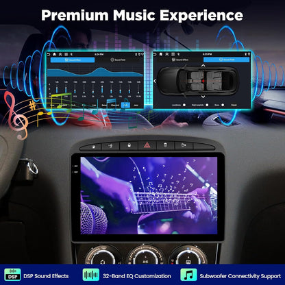 4+64G Autoradio – Android Headunit – Multimedia Systeem – Touchscreen Radio – Navigatie Stereo – 9 Inch HD Scherm – Wireless CarPlay & Android Auto