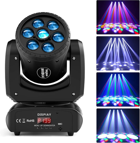 Moving Head LED 120W disco licht DMX512 RGBW DJ lichten voor disco party licht club bar strobe podiumlicht lichteffect 8 patronen 8 kleuren
