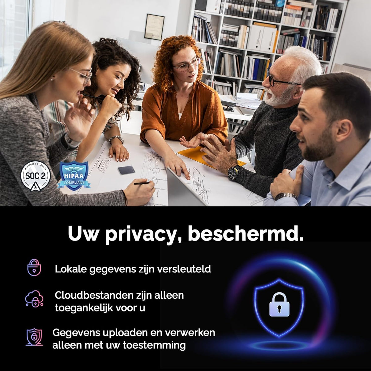 Plaud Note Digitale AI Spraakrecorder voice recorder met AI Transcriptie en samenvattingen audio ondersteunt 112 talen audio recorder voor colleges vergaderingen (Zwarte Hoes met Zwarte Note)